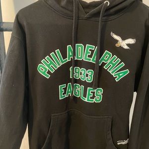 Philadelphia Eagles Sweatshirt - Mitchell & Ness Nostalgia Co - black